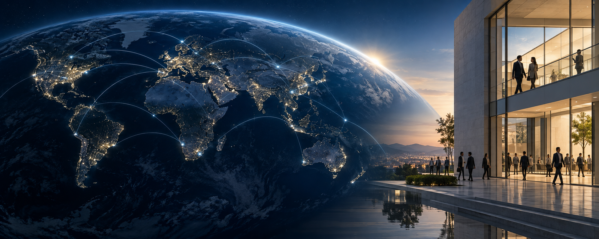 The connected world beside IT Department's global campus